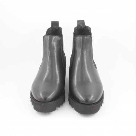 Ghete damă casual, piele naturală, elastic, talpă ușoară, negru, 35; 39 [4]