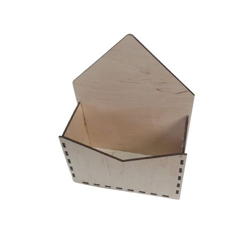 Cutie lemn, blank, tip plic , 18x8x24 cm [4]