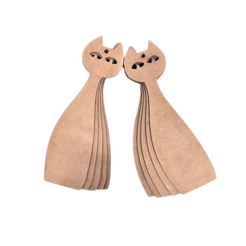 Set 10 semne de carte, silueta pisica, 5x15 cm [3]