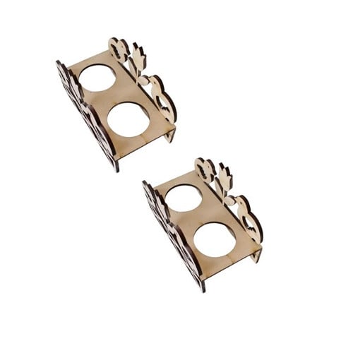 Set 2 suporturi oua Paste, blank lemn, 12.5x6x9 cm [2]
