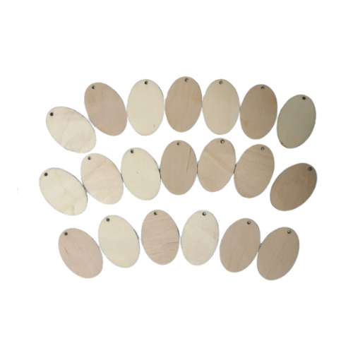 Set 20 bucati baza lemn blank , oval , 4x2,6 cm [2]