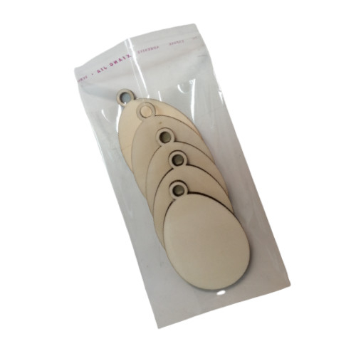 Set 5 bucati baza lemn ou blank , 8.5x5.5 cm [2]