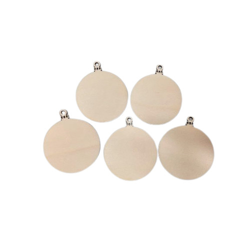 Set 5 globuri lemn, blank, rotund 8 cm, G2 [2]