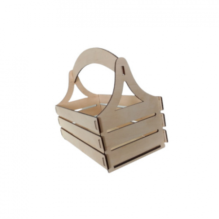 Cos lemn cu toarta , 26x13x18 cm [3]