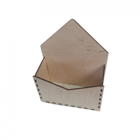 Cutie lemn, blank, tip plic , 18x8x24 cm [3]