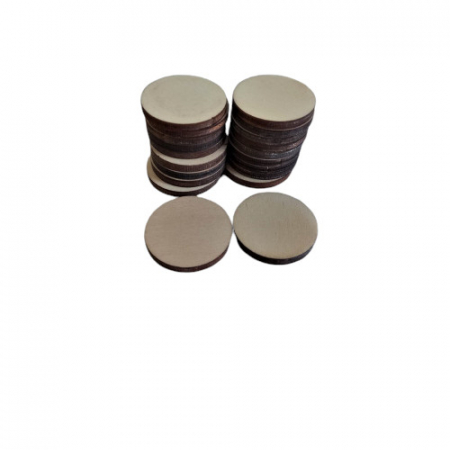 Set 20 baze brosa,lemn blank, rotund [1]