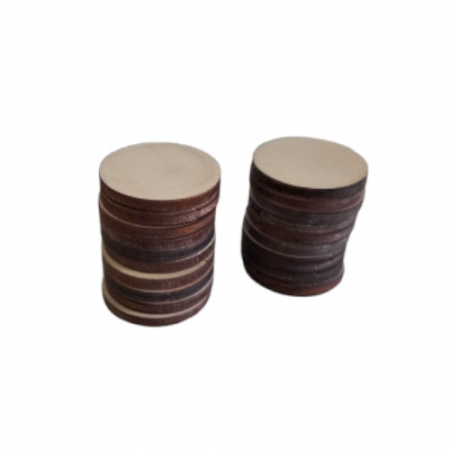 Figurine, forme, ornamente - Set 20 baze brosa,lemn blank, rotund