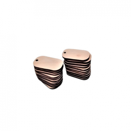 Figurine, forme, ornamente - Set 20 baze martisor, lemn, blank, 2.4x4 cm