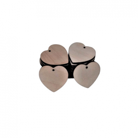 Set 20 baze lemn blank , inima , 3.5x3.5 cm [1]