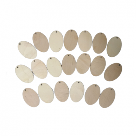 Set 20 bucati baza lemn blank , oval , 4x2,6 cm [1]