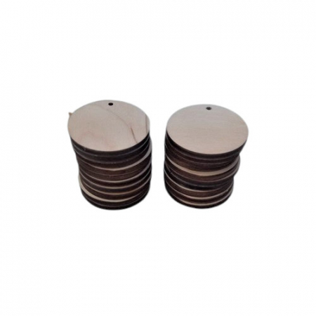 Set 20 bucati baza lemn blank , rotund , 3.5 cm [3]