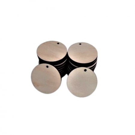 Figurine, forme, ornamente - Set 20 bucati baza lemn blank , rotund , 3.5 cm