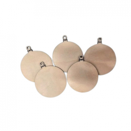 Set 5 globuri lemn, blank, rotund 8 cm, G2 [2]