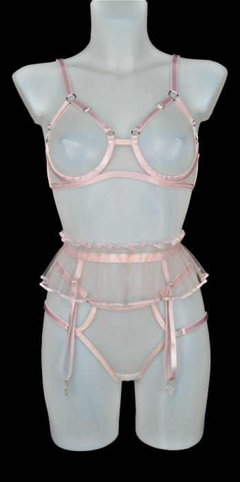 Set Nocturno Tulle Pink R- 3 piese [1]