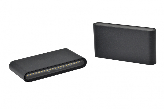 Aplica de exterior 8W lumina rece Negru [2]