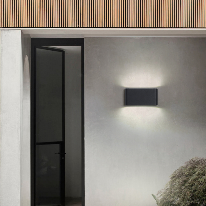 Aplica de exterior 8W lumina rece Negru [1]