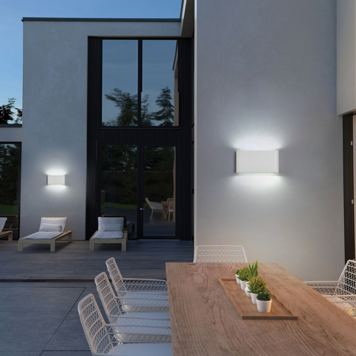 Aplica de exterior 8W lumina rece Alb [1]