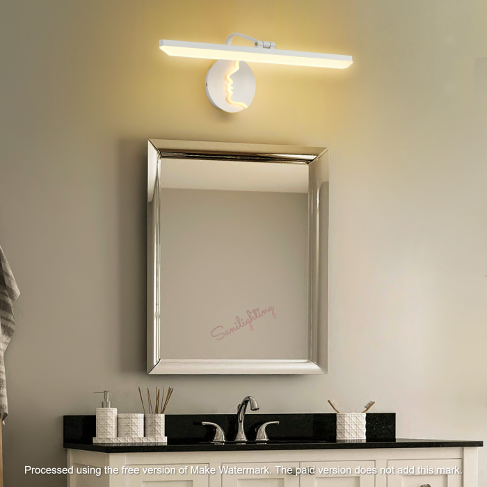 Aplica de  oglinda  led 36W, 3 moduri de lumina, Face Alb [3]