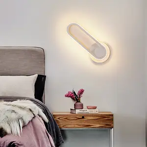 Aplica led 12W oval rotativ Alb 3 tipuri de lumina [4]
