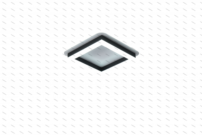 Plafoniera Led Patrata 64W, Neagra, 3 tipuri de lumina,  3000K/4000K/6500K [2]
