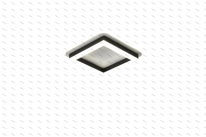 Plafoniera Led Patrata 64W, Neagra, 3 tipuri de lumina,  3000K/4000K/6500K [3]
