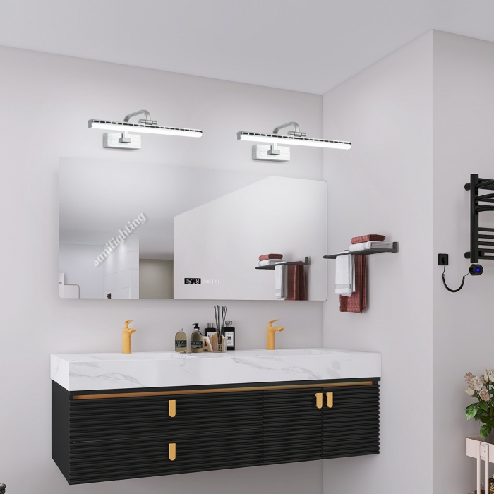 Corp Led Baie 36W, Crom, 58cm, 3 Tipuri Lumina, Intensitate Reglabila [1]