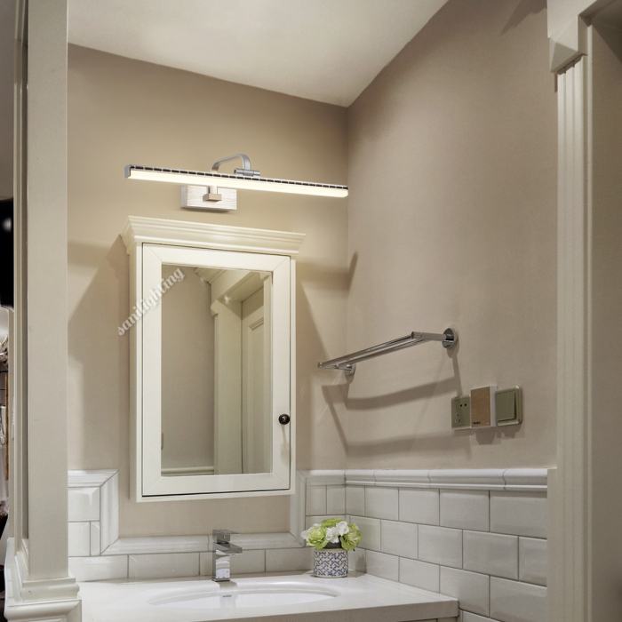 Corp Led Baie 36W, Crom, 58cm, 3 Tipuri Lumina, Intensitate Reglabila [2]