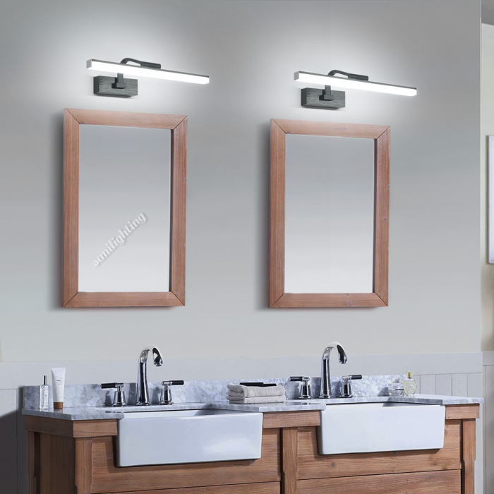 Corp Led Baie 36W, Negru , 58cm, 3 Tipuri Lumina, Intensitate Reglabila [2]