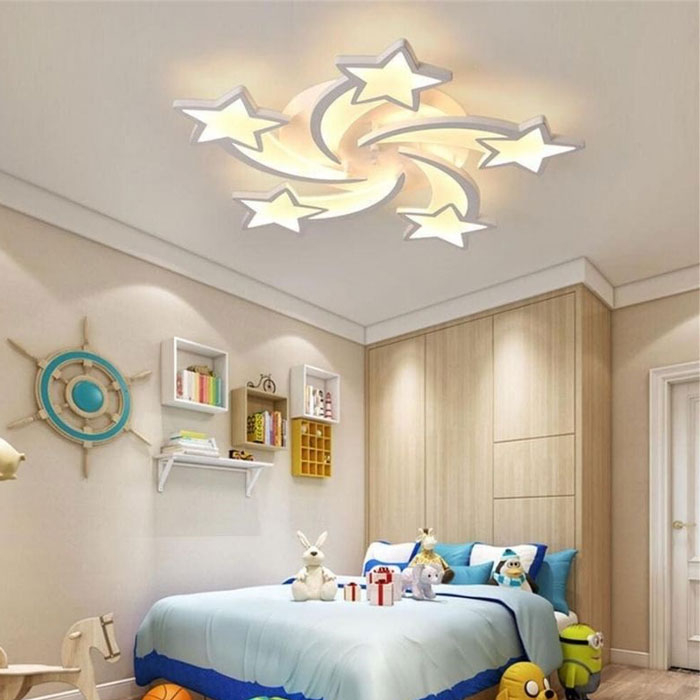 Lustra Led Cu Telecomanda 150W, 5 Brate, Lumina Rece/Calda/Neutra, Intensitate Reglabila [3]