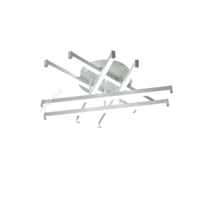 Lustra Led Linii 150W, Alba, telecomanda, intensitate reglabila [4]