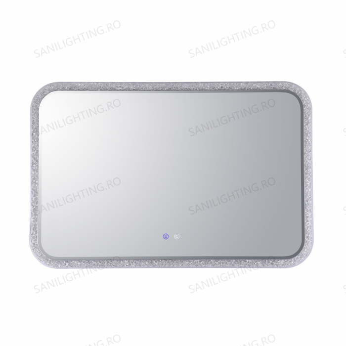 Oglinda LED 100x65cm, Rama Acril, Intrerupator Touch, Dezaburire, 3 tipuri de lumina, Dimabila  SN 052 [8]