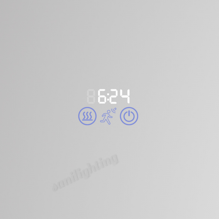 Oglinda LED  150x80 cm, Senzor de miscare , Intrerupator Touch, Dezaburire, Ceas si Termometru,3 tipuri de lumina, Dimabila   SN  22010-1 [6]
