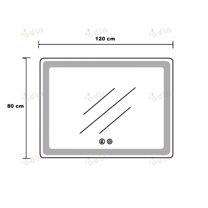 Oglinda LED  1500x80 cm, Senzor de miscare , ntrerupator Touch, Dezaburire, Ceas si Termometru,3 tipuri de lumina, Dimabila   SN 058 120 [7]