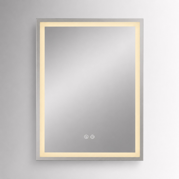 Oglinda LED  80x60 cm, Intrerupator Touch, Dezaburire, 3 tipuri de lumina, Dimabila   SN 037 [7]