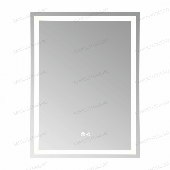 Oglinda LED  80x60 cm, Intrerupator Touch, Dezaburire, 3 tipuri de lumina, Dimabila   SN 037 [5]