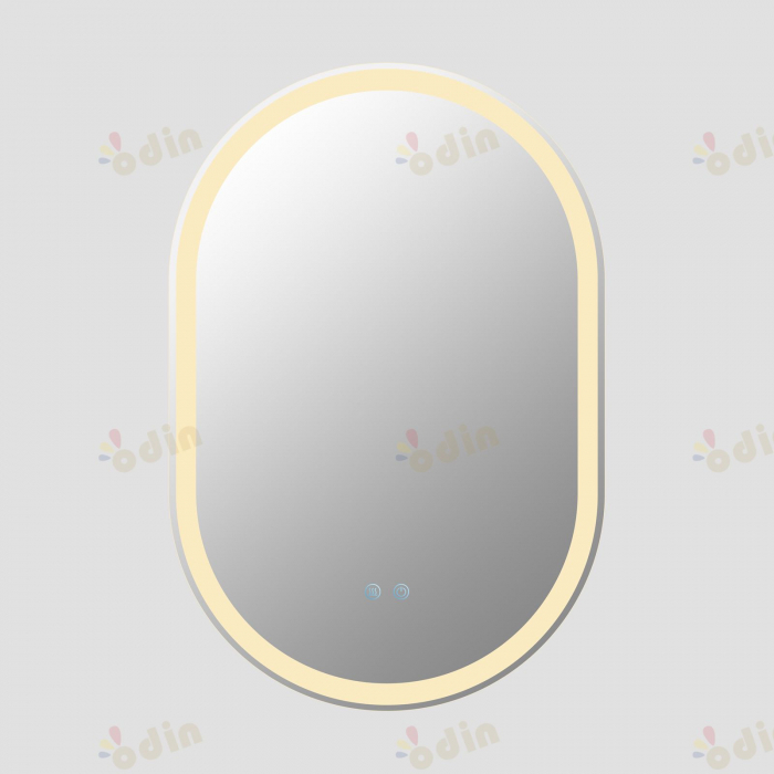 Oglinda LED  90x60 cm,Ovala, Intrerupator Touch, Dezaburire, 3 tipuri de lumina, Dimabila   SN 061 [4]