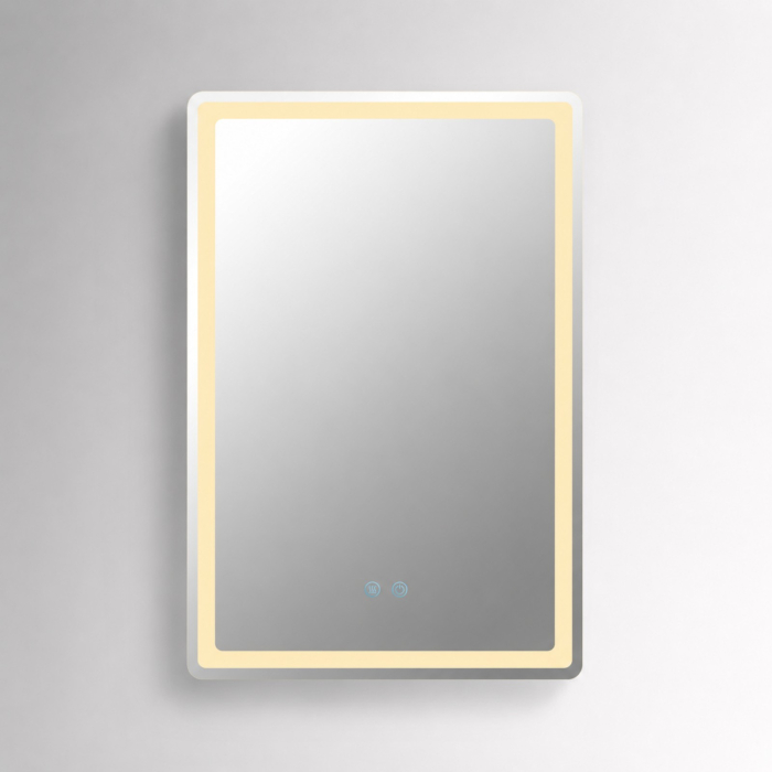 Oglinda LED  90x60 cm, Intrerupator Touch, Dezaburire, 3 tipuri de lumina, Dimabila   SN 057 [5]