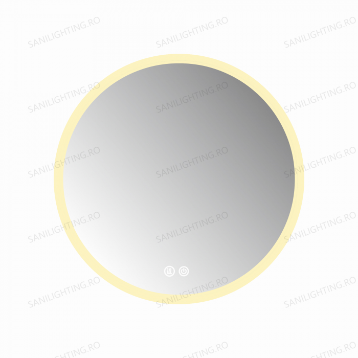 Oglinda LED Diametru 60cm, Intrerupator Touch, Dezaburire, 3 tipuri de lumina, Dimabila  SN 012 [7]