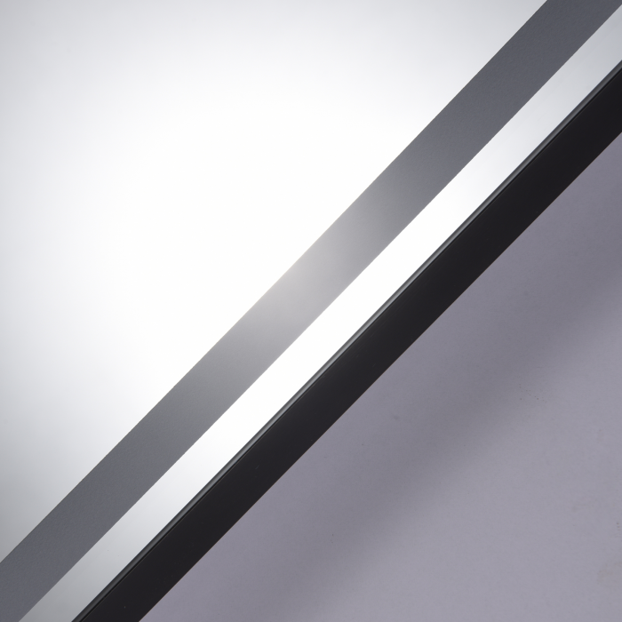 Oglinda LED Diametru 70 cm, Intrerupator Touch, Dezaburire, 3 tipuri de lumina, Dimabila,  Rama Negru SN 010 BK [7]
