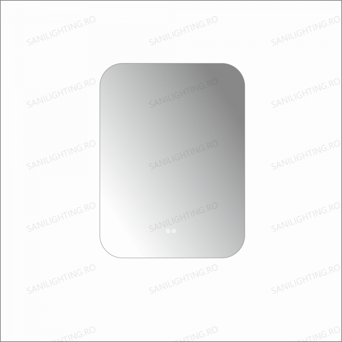 Oglinda LED 50x70cm, Rama Acril, Intrerupator Touch, Dezaburire, 3 tipuri de lumina, Dimabila   SN 038 [5]