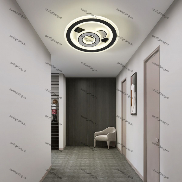 Plafoniera Led Cerc 78W, Alba, 3 tipuri de lumina 3000K/4000K/6500K [1]