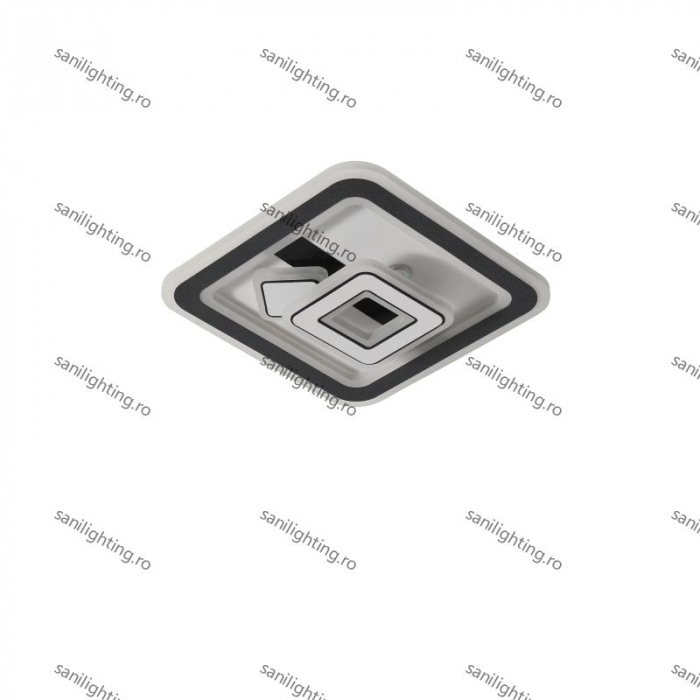 Plafoniera Led Patrate 84W, Alba, 3 tipuri de lumina 3000K/4000K/6500K [5]