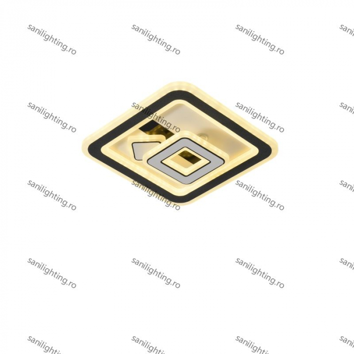 Plafoniera Led Patrate 84W, Alba, 3 tipuri de lumina 3000K/4000K/6500K [4]