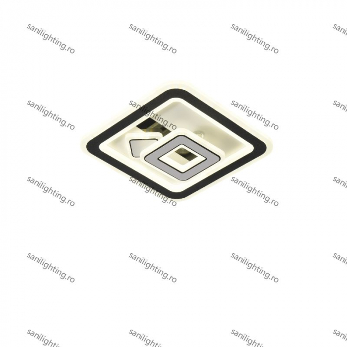 Plafoniera Led Patrate 84W, Alba, 3 tipuri de lumina 3000K/4000K/6500K [3]