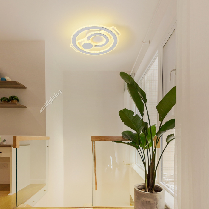 Plafoniera Led 110W Rotund  Alb 3 tipuri de lumina [4]
