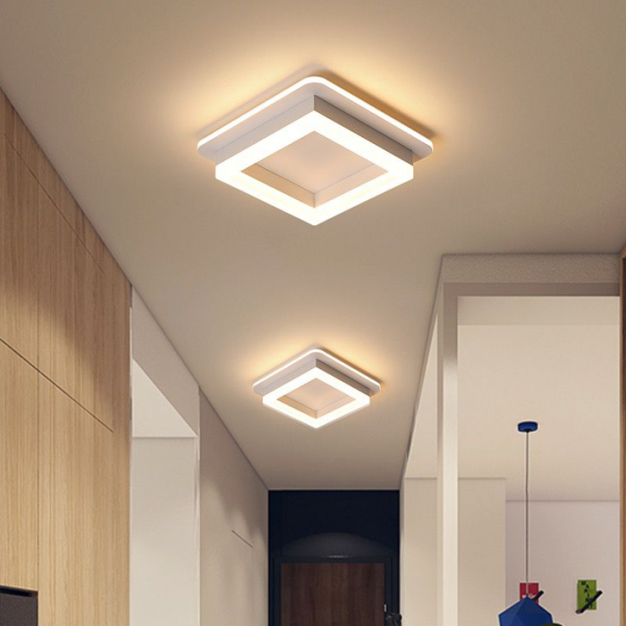Plafoniera Led 41W patrat 3 tipuri de lumina  Alb [2]