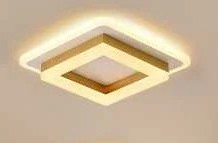 Plafoniera Led 34W ,patrat , 3 tipuri de lumina  ,Auriu [1]