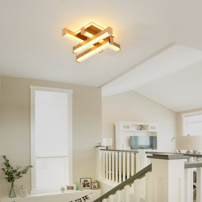Plafoniera Led 62W 3 tipuri de lumina Auriu [3]