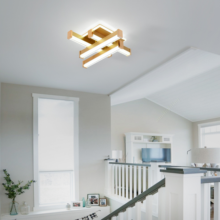 Plafoniera Led 62W 3 tipuri de lumina Auriu [1]