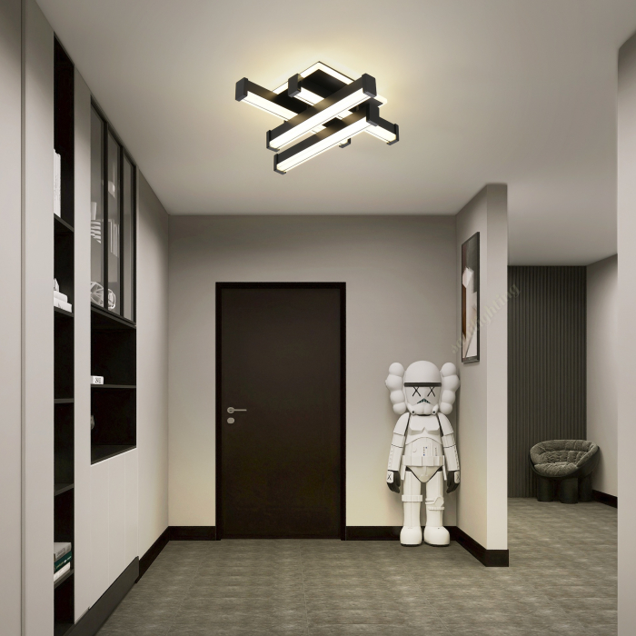 Plafoniera Led 62W 3 tipuri de lumina Negru [2]